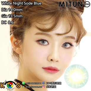 Mitunolens White Night Sode Blue ホワイトナイト ソーダブルー 1年用 14.0mm